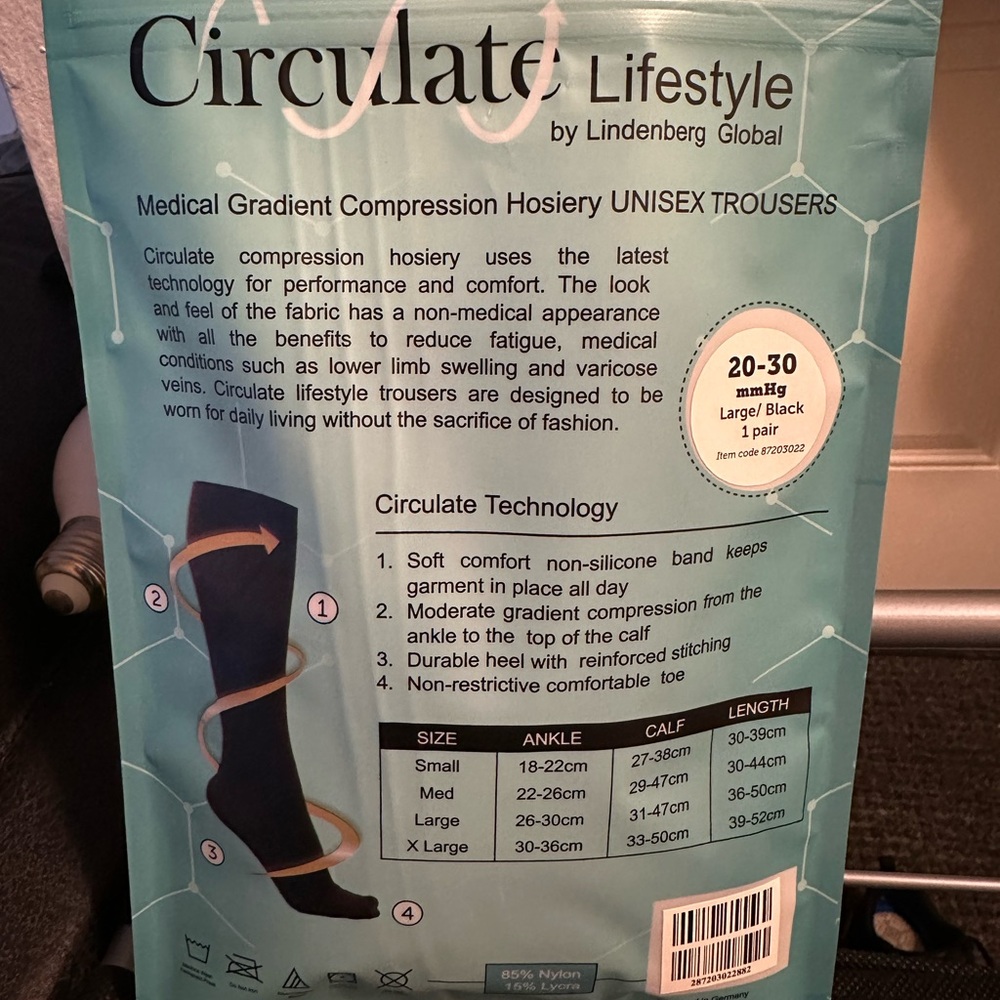 Compression Stocking 20-30mmg unisex large